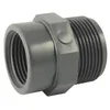 Image de Réduction Mâle-Femelle PVC-U à visser PN16 : Adaptateur MF compact - Ø A: 1/2 Ø B: 3/8-Ø A: 1/2 Ø B: 3/8