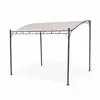 Image de Pergola adossée 3x2.5m - brestum - toile taupe - pergola murale