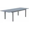 Image de Table extensible - Chicago Anthracite - Table en aluminium 175/245cm avec rallonge. 8 places