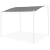 Image de Toile de toit grise pour tonnelle 3x2.5m Brestum - toile de rechange pergola. toile de remplacement