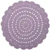 Image de Tapis Coton Alma Mauve Par Nattiot - Ø 120 Cm