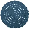 Image de Tapis Coton Alma Blue Par Nattiot - Ø 120 Cm