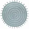 Image de Tapis Coton Nila Green Pale Par Nattiot - Ø 120 Cm