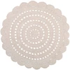 Image de Tapis Coton Alma Ecru Par Nattiot - Ø 120 Cm