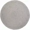 Image de Tapis Coton Neethu Grey Par Nattiot - Ø 110 Cm