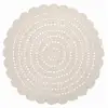 Image de Tapis Coton Alma Ecru Crochet Par Nattiot - Ø 150 Cm