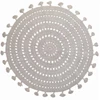 Image de Tapis Coton Nila Pearl Grey Par Nattiot - Ø 120 Cm