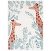 Image de Tapis Enfant Girafe Nisu Par Nattiot - 120 X 170 Cm