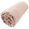 Image de Drap housse - INTEX DECO - 180 x 200 cm - Gaze de coton bio - Rose guimauve - Bonnet 30 cm