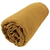 Image de Drap housse - CDaffaires - Jaune safran - 140 x 190 cm - Bonnet 30 cm - Gaze de coton bio