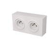 Image de Prise en saillie double 2P+T Schneider Odace BOIT-DOUBLE-S520059