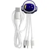 Image de Chargeur universel 5 en 1 - USB A+C/micro USB / USB C / Lightning - YELLO KOKO