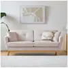 Image de Canapé 3 places scandinave velours côtelé beige hoga