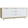 Image de FYN - Buffet scandinave blanc et bois