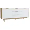 Image de Buffet scandinave blanc et bois naturel fyn