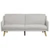 Image de ESTER - Canapé convertible scandinave gris clair
