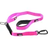Image de Laisse chien CONFORT PRO MAX avec boucle sécurité voiture 120cm Rose