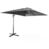 Image de Parasol déporté rectangulaire 3x4 m - Wimereux - Gris - Parasol excentré inclinable dans 5 positions. rotatif à 360°.