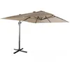 Image de Parasol déporté rectangulaire 3x4m - Wimereux- Beige - Parasol excentré inclinable et rotatif à 360°.