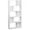 Image de Bibliothèque design asymétrique   Pieter   5 étagères. 10 compartiments de rangement blanc