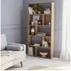 Image de Bibliothèque design asymétrique   pieter   5 étagères. 10 compartiments de rangement. 83x23x173cm