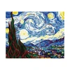 Image de Peinture Par Numéro Figured Art Van Gogh Nuit Etoilée 40x50 Cm