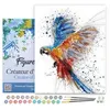 Image de FiguredArt Peinture par Numéro Adulte avec cadre Perroquet en plein Vol - Kit DIY Numéro dArt - 40x50cm toile tendue sur châssis