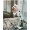 Image de Peinture Par Numéro Figured Art Fleur Blanche 40x50 Cm