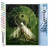 Image de FiguredArt Peinture par Numéro Adulte Arbre Yin et Yang - Kit de Loisir Créatif DIY Numéro dArt - 40x50cm sans châssis
