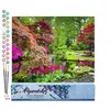Image de FiguredArt Peinture par Numéro Adulte Parc fleuri - Kit de Loisir Créatif DIY Numéro dArt - 40x50cm sans châssis