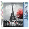 Image de FiguredArt Peinture par Numéro Adulte Paris Tour Eiffel - Kit de Loisir Créatif DIY Numéro dArt - 40x50cm sans châssis