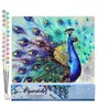 Image de FiguredArt Peinture par Numéro Adulte Paon coloré - Kit de Loisir Créatif DIY Numéro dArt - 40x50cm sans châssis