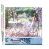 Image de FiguredArt Peinture par Numéro Adulte Repos au Jardin - Kit de Loisir Créatif DIY Numéro dArt - 40x50cm sans châssis