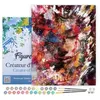 Image de FiguredArt Peinture par Numéro Adulte avec cadre Visage féminin abstrait - Kit DIY Numéro dArt - 40x50cm toile tendue sur châssis