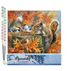 Image de FiguredArt Peinture par Numéro Adulte Ecureuil espiègle - Kit de Loisir Créatif DIY Numéro dArt - 40x50cm sans châssis