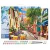 Image de FiguredArt Peinture par Numéro Adulte avec cadre Ruelle à Paris - Kit DIY Numéro dArt - 40x50cm toile tendue sur châssis