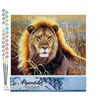 Image de FiguredArt Peinture par Numéro Adulte Lion dans la savane - Kit de Loisir Créatif DIY Numéro dArt - 40x50cm sans châssis