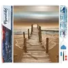 Image de Figured’Art Diamond Painting Broderie Diamant 40x50cm Toile Entière Roulée avec Strass Perles Carrés - Zénitude à la Plage