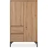 Image de Buffet haut 2 portes effet chêne 81 cm - ronda Ronda
