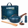 Image de Coffret La Fabuleuse Poêle 8 en 1 Mystère Myrtille, Cookut 28 cm - COOKUT