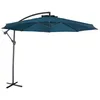 Image de Parasol déporté rond Ø300cm - Hardelot - Bleu canard - Manivelle anti-retour l Toile déperlante Facile à utiliser