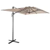 Image de Parasol déporté rectangulaire 2x3m - Antibes - Beige - Parasol excentré inclinable. rabattable et rotatif à 360°.
