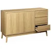 Image de Buffet décor bois 2 portes 120cm DUNE
