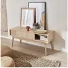 Image de Meuble tv décor bois. 2 portes coulissantes l 115 x l 40 x h 48cm - linear