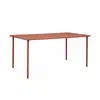 Image de Table de jardin métal 6-8 places. Terracotta. Amelia. 160x90xh72.5cm