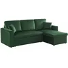 Image de CanapÃ© D'angle Convertible En Velours Vert Anglais 3 Places. Fauteuil D'angle RÃ©versible Coffre en occasion ou reconditionné