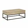 Image de Table basse. Loft. 1 plateau relevable. Deux espaces de rangement. L 100 cm x l 55 cm x h 40.5 cm
