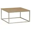 Image de Table basse. Budapest. Décor chevrons. Structure métal. L 80 x l 80 x h 40cm
