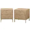 Image de Lot de 2 tables de chevet. Budapest. Deux tiroirs. L 45 x l 40 x h 45cm