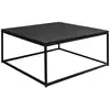 Image de Table basse. Industrielle. Structure métal noir. L 80 x l 80 x h 36cm